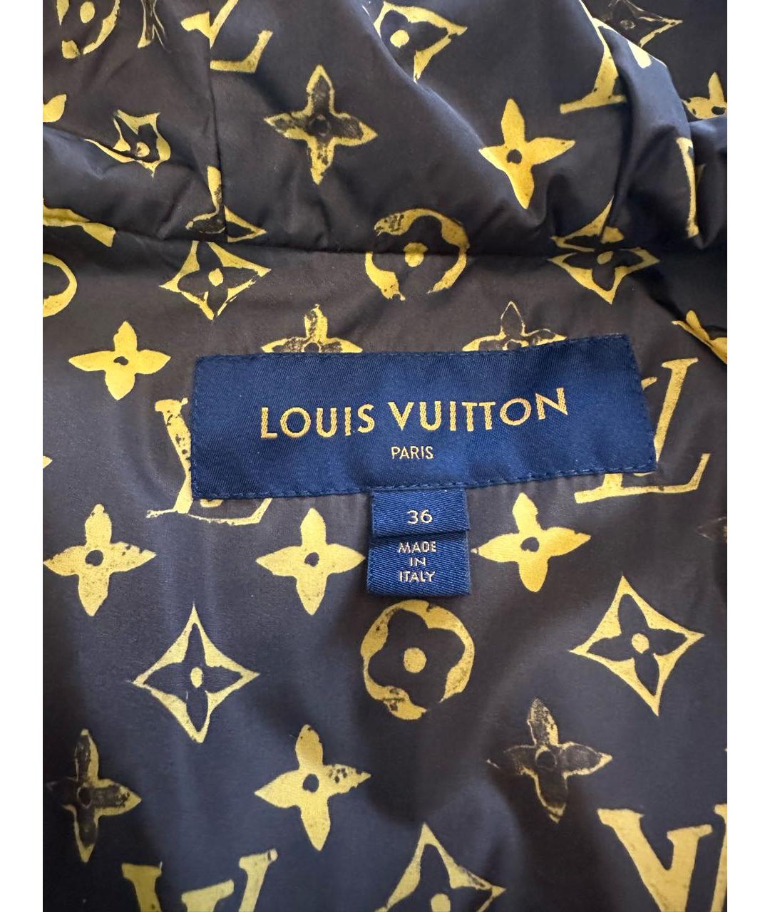 LOUIS VUITTON Коричневая полиэстеровая куртка, фото 3
