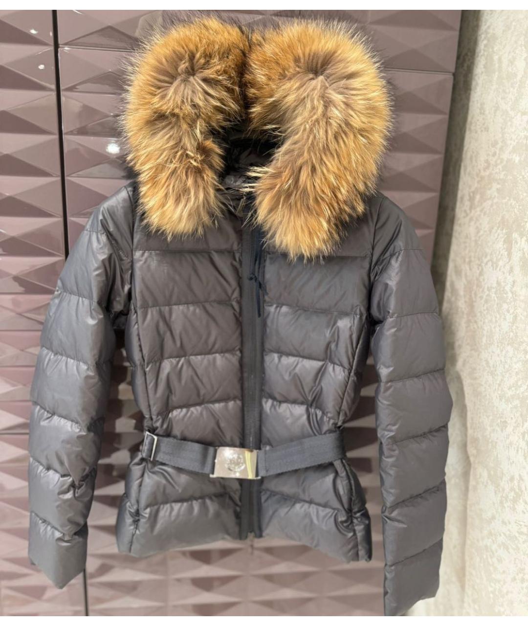 MONCLER Серый пуховик, фото 3