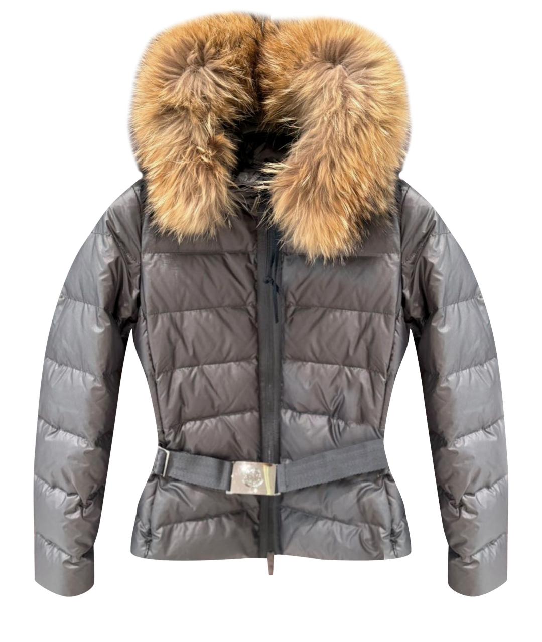 MONCLER Серый пуховик, фото 1