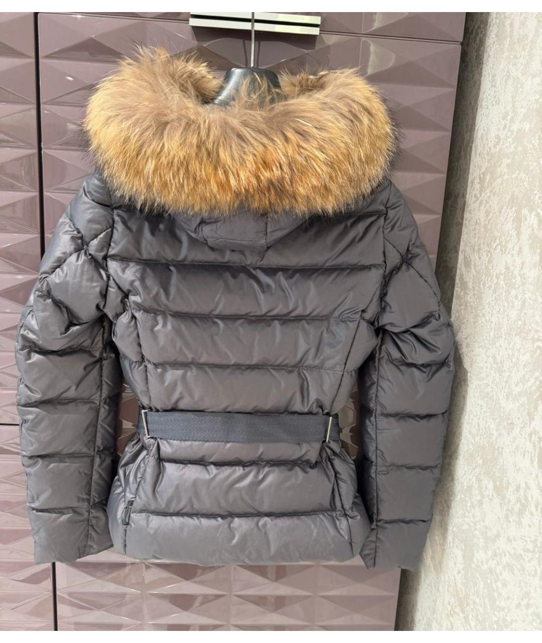 MONCLER Серый пуховик, фото 2