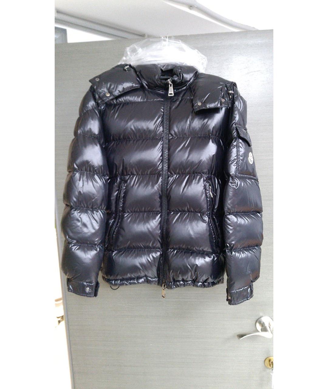 MONCLER Черный пуховик, фото 9