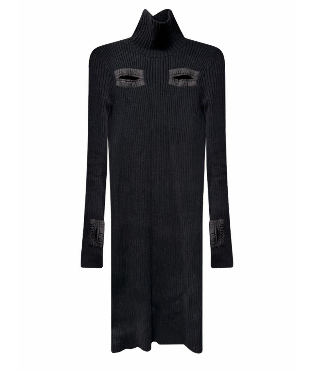 BOTTEGA VENETA Черное хлопковое повседневное платье, фото 1