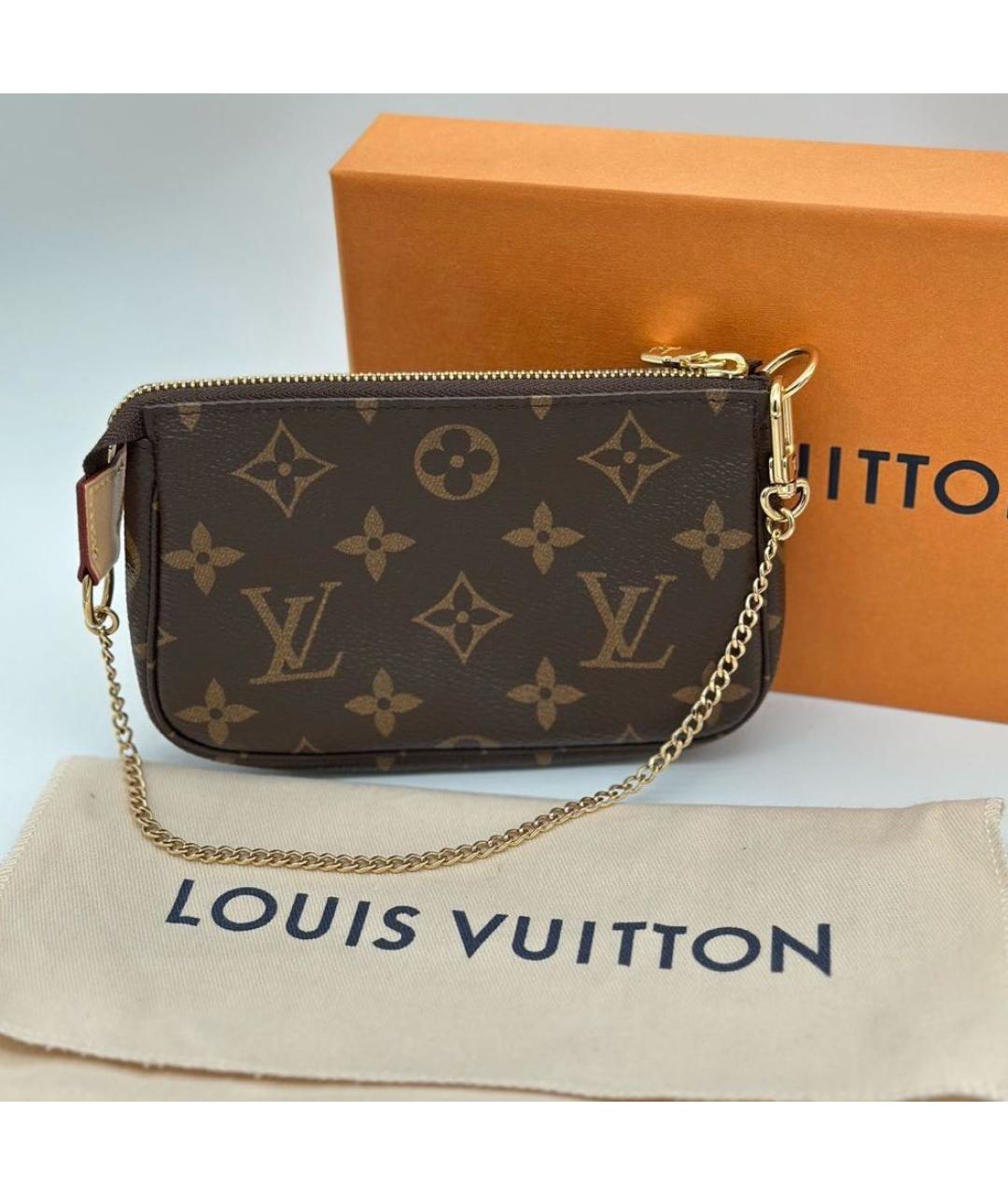 LOUIS VUITTON Коричневая сумка с короткими ручками, фото 4