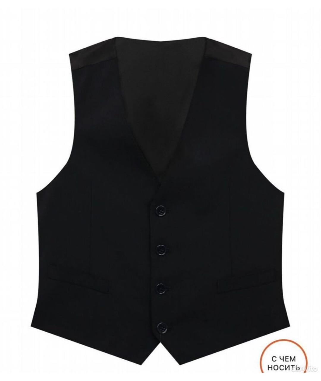 DOLCE&GABBANA Черный шерстяной жилет, фото 1