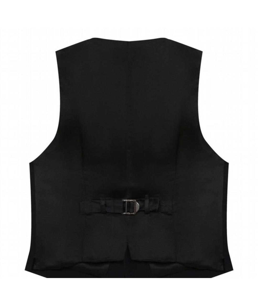DOLCE&GABBANA Черный шерстяной жилет, фото 2