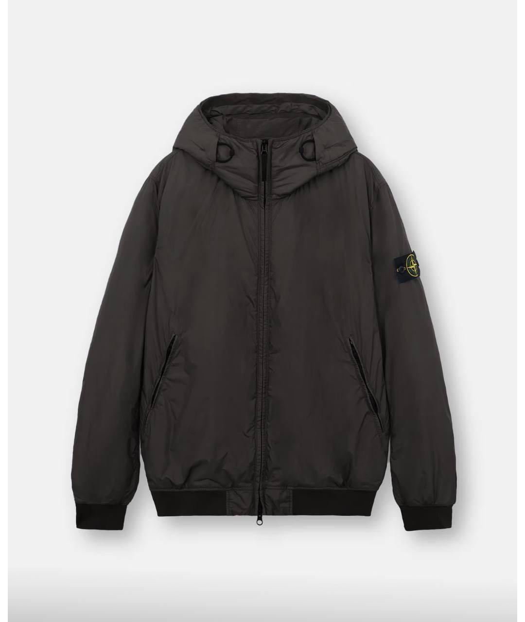 STONE ISLAND Антрацитовая полиамидовая куртка, фото 5