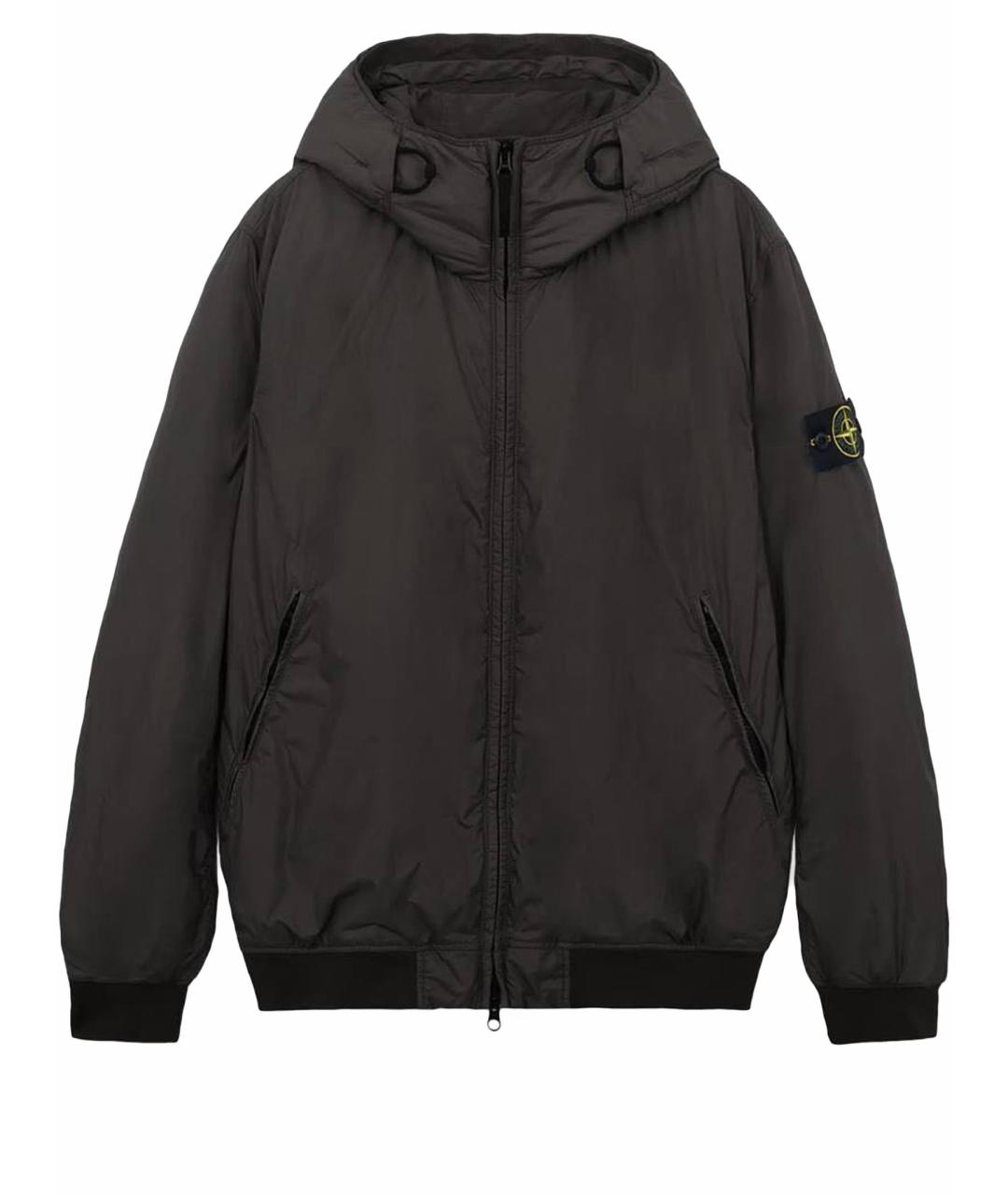 STONE ISLAND Антрацитовая полиамидовая куртка, фото 1