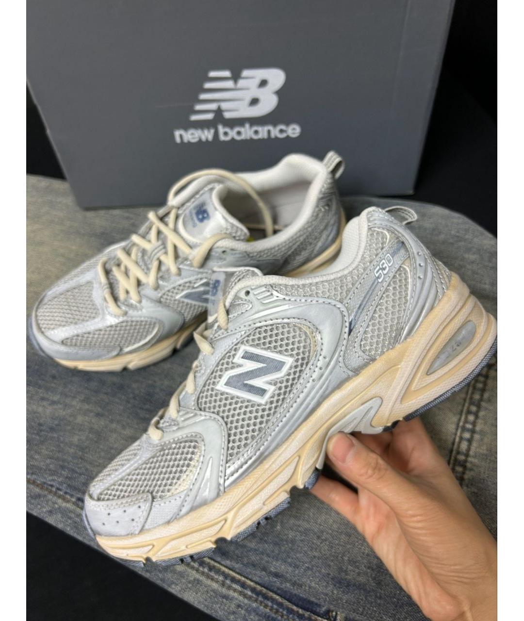 NEW BALANCE Серые кроссовки, фото 2