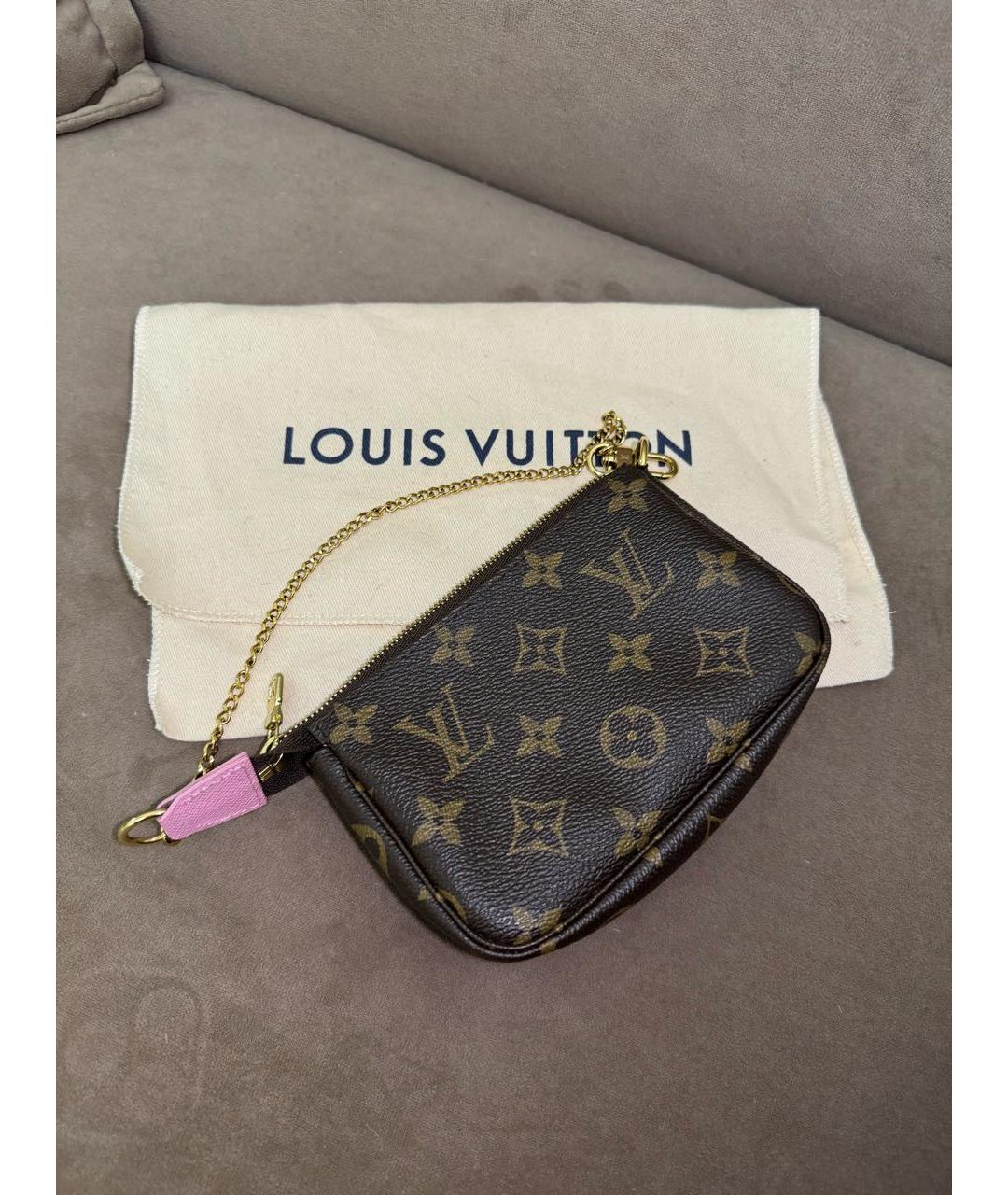 LOUIS VUITTON Коричневая сумка с короткими ручками, фото 3