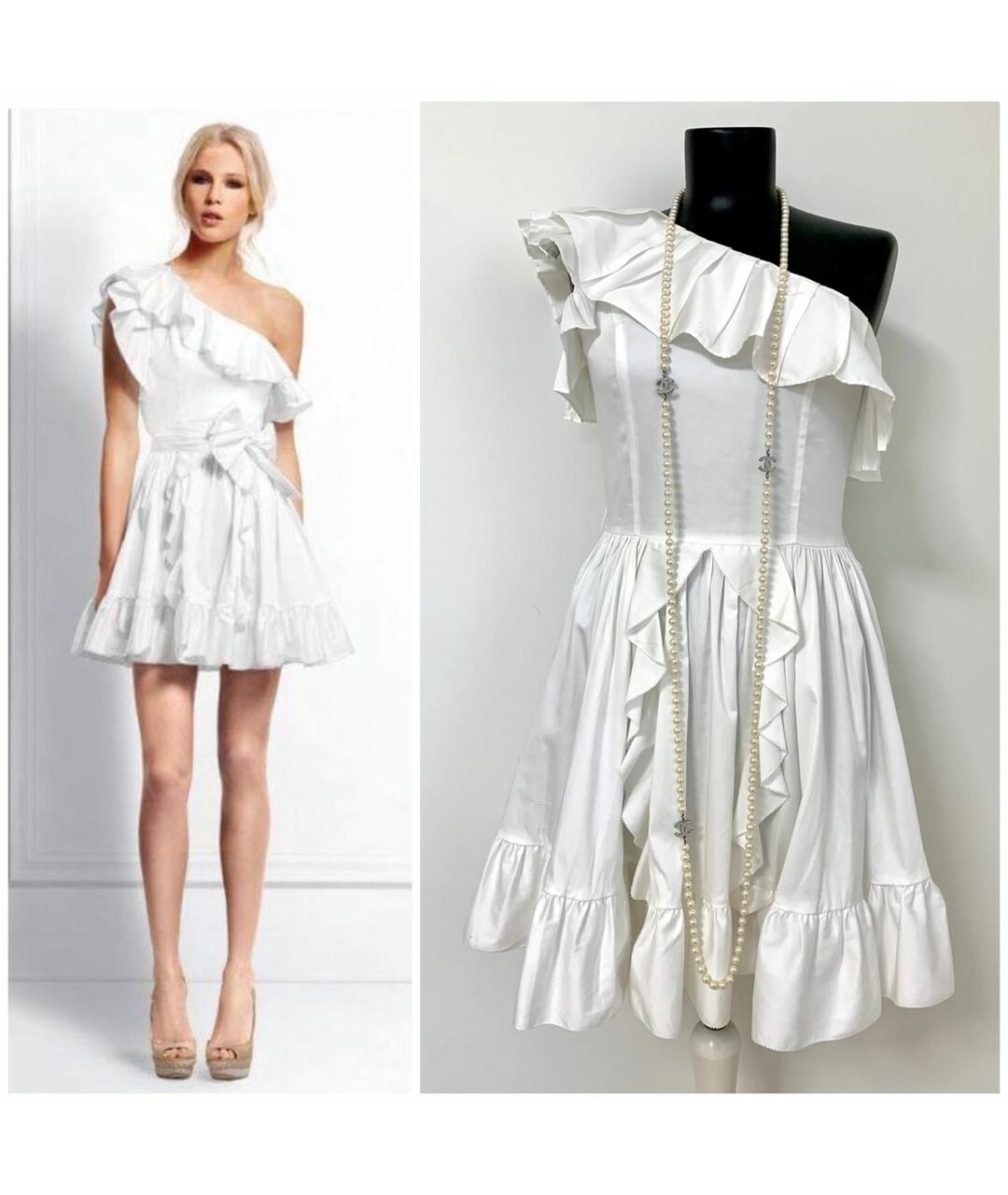 RACHEL ZOE Белое платье, фото 3