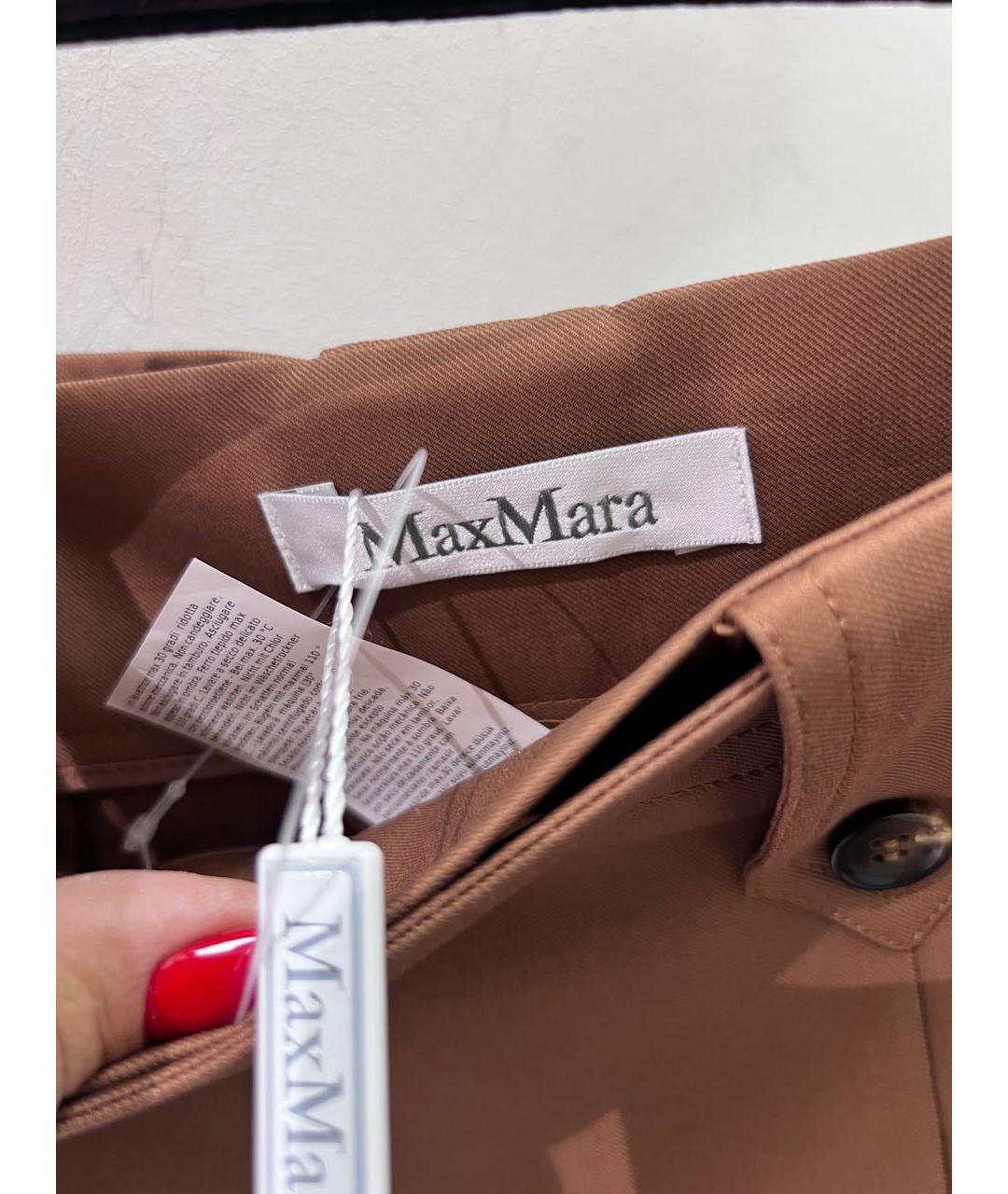 MAX MARA Коричневые хлопковые кюлоты, фото 7