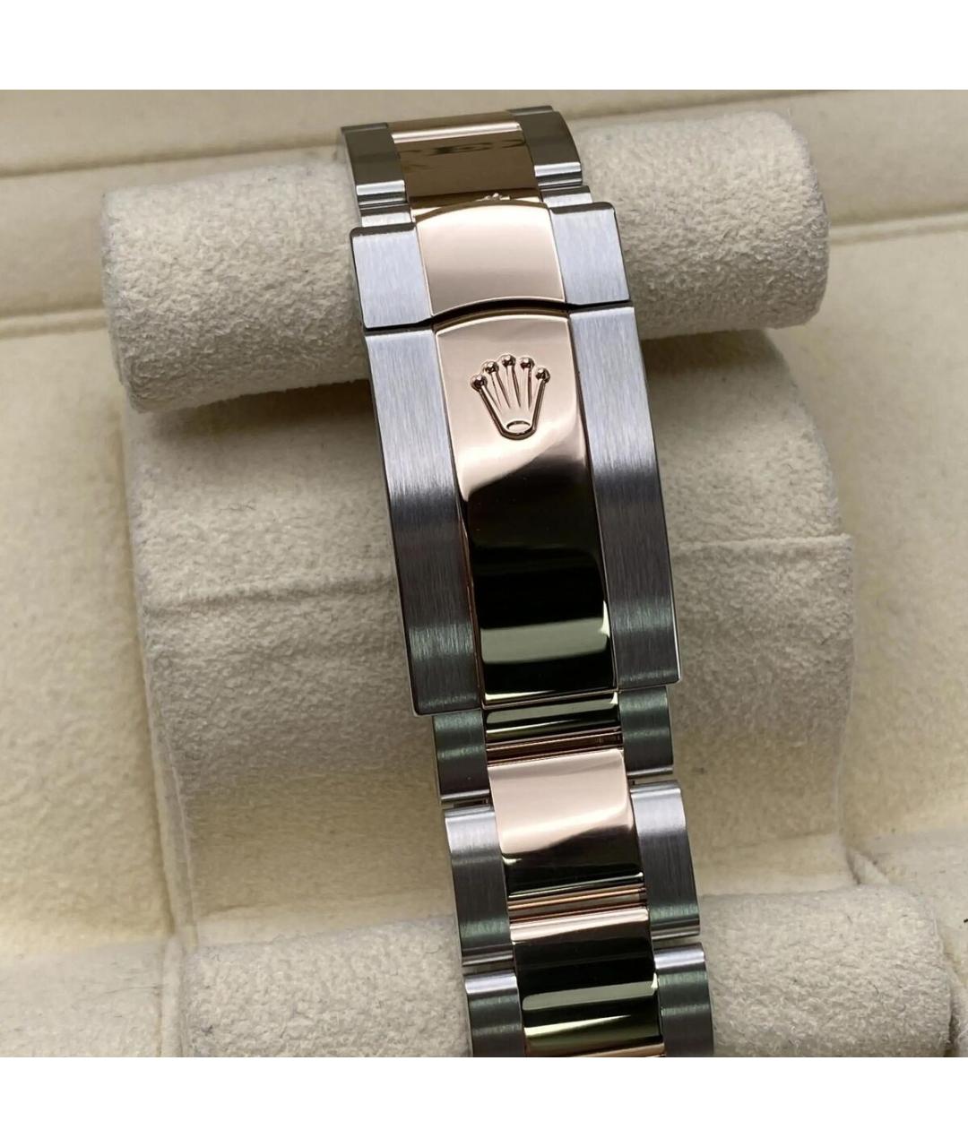 ROLEX Белые часы из розового золота, фото 3