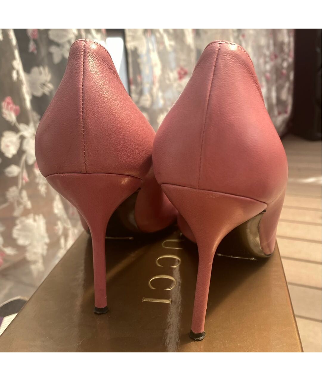 DOLCE & GABBANA VINTAGE Розовые кожаные туфли, фото 4