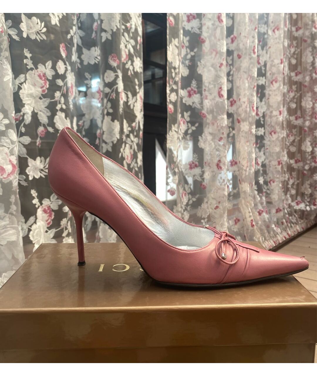 DOLCE & GABBANA VINTAGE Розовые кожаные туфли, фото 9