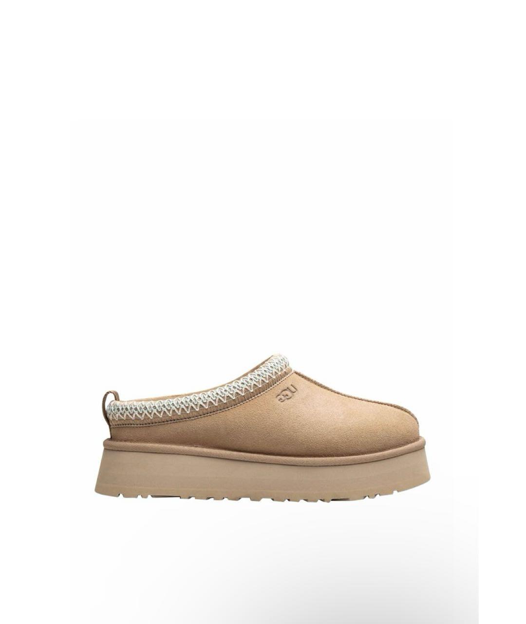 UGG AUSTRALIA Бежевые замшевые ботинки, фото 4