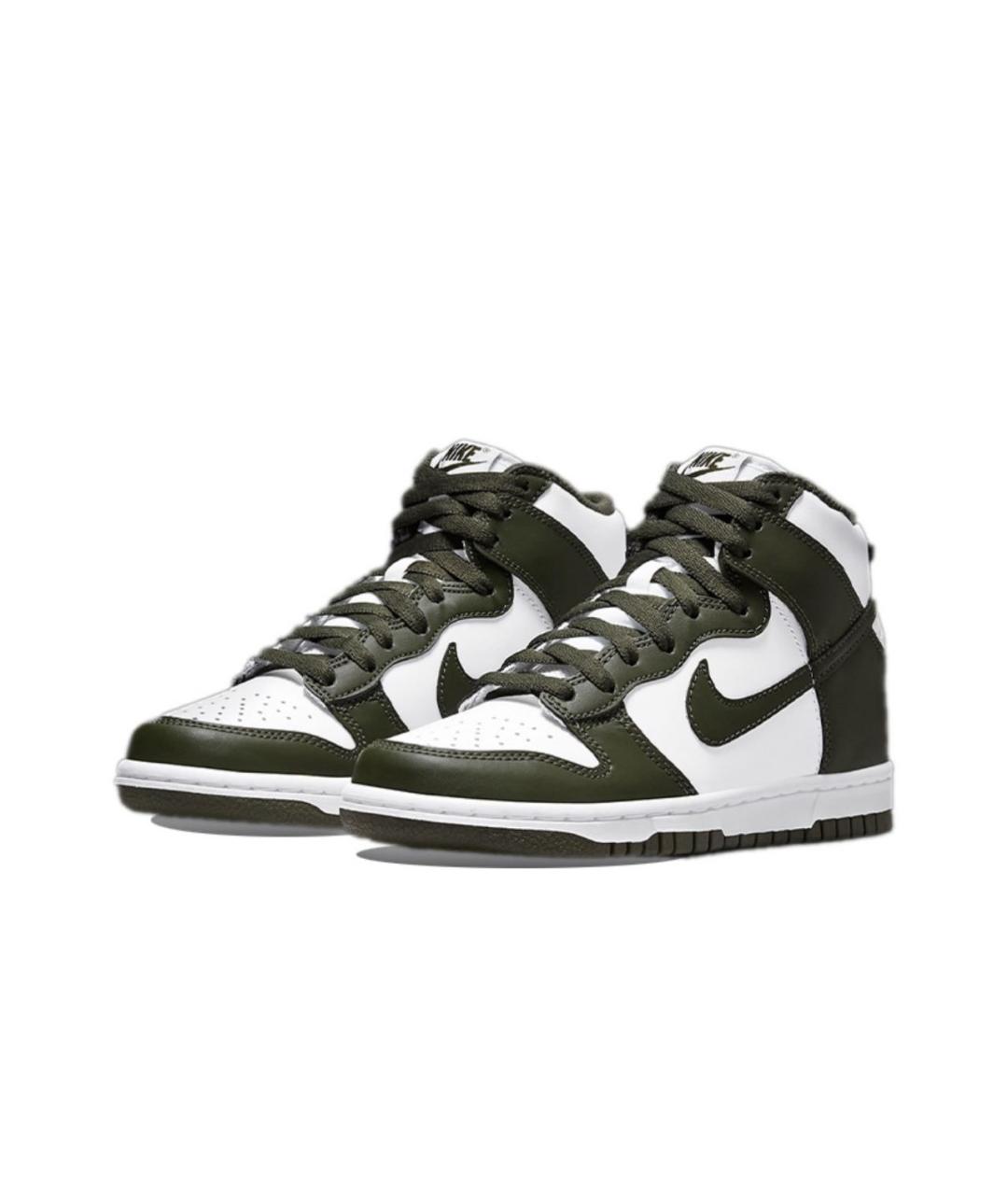 NIKE Хаки кожаные кеды, фото 2