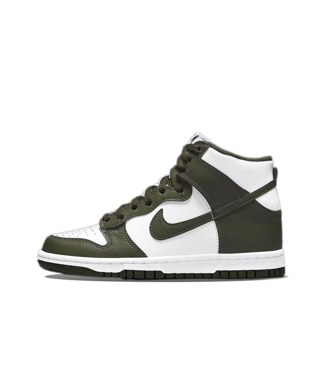 NIKE Хаки кожаные кеды, фото 5