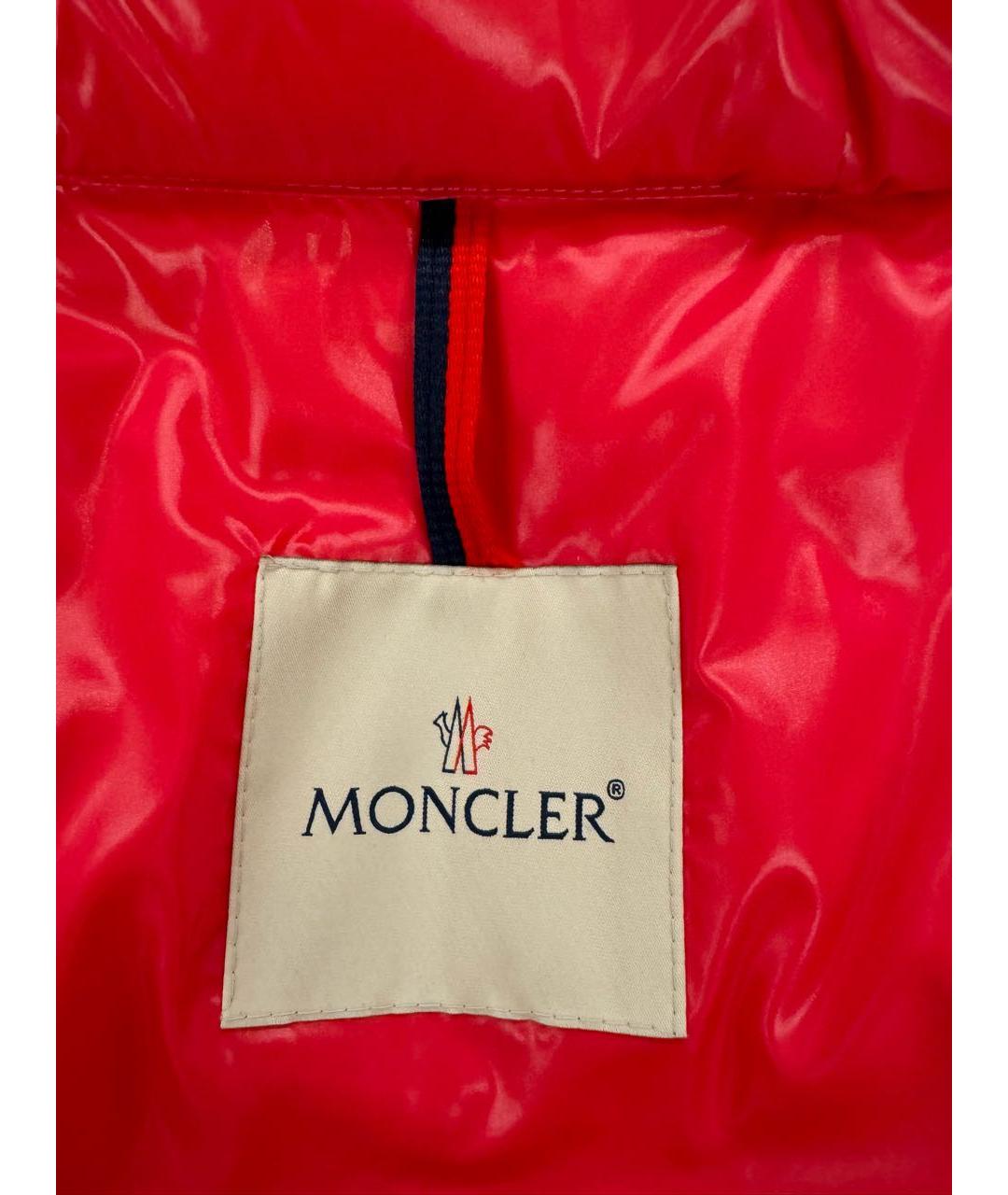 MONCLER Розовый хлопковый пуховик, фото 7