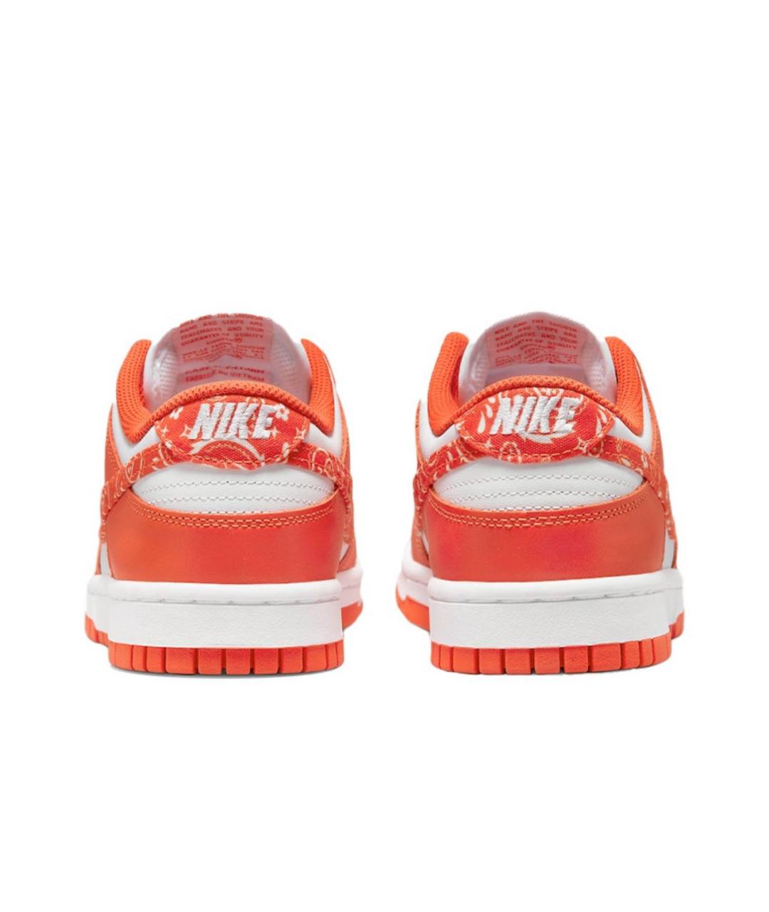 NIKE Оранжевое кожаные кеды, фото 4