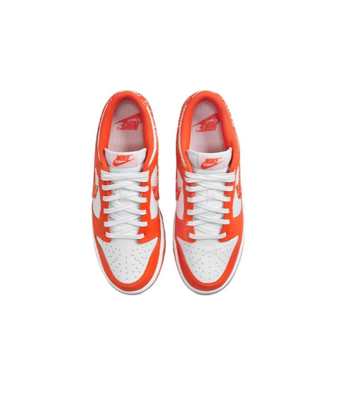 NIKE Оранжевое кожаные кеды, фото 3