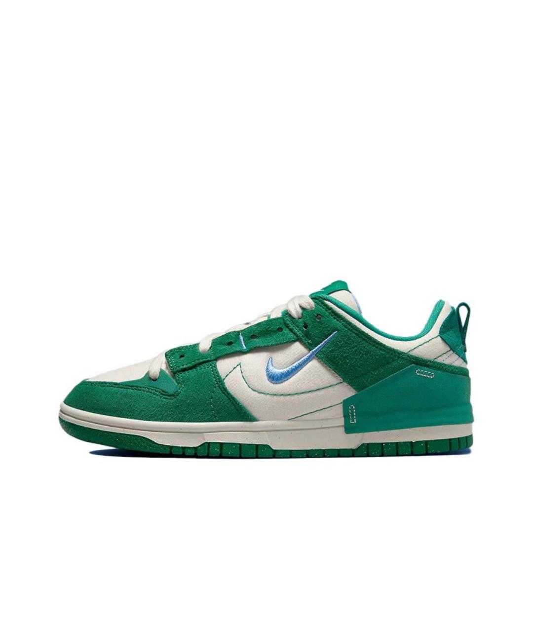 NIKE Зеленые синтетические кеды, фото 5