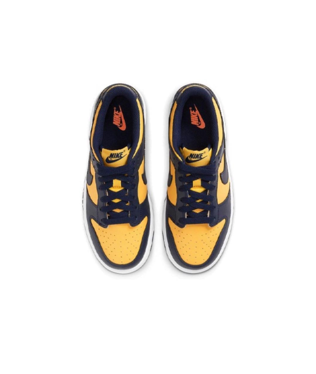 NIKE Желтые кожаные кеды, фото 3