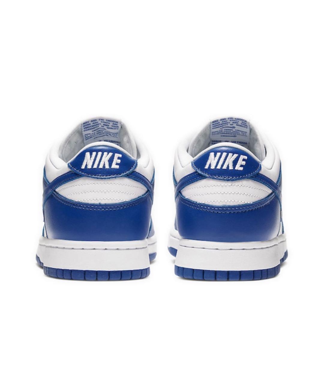 NIKE Синие кожаные низкие кроссовки / кеды, фото 4