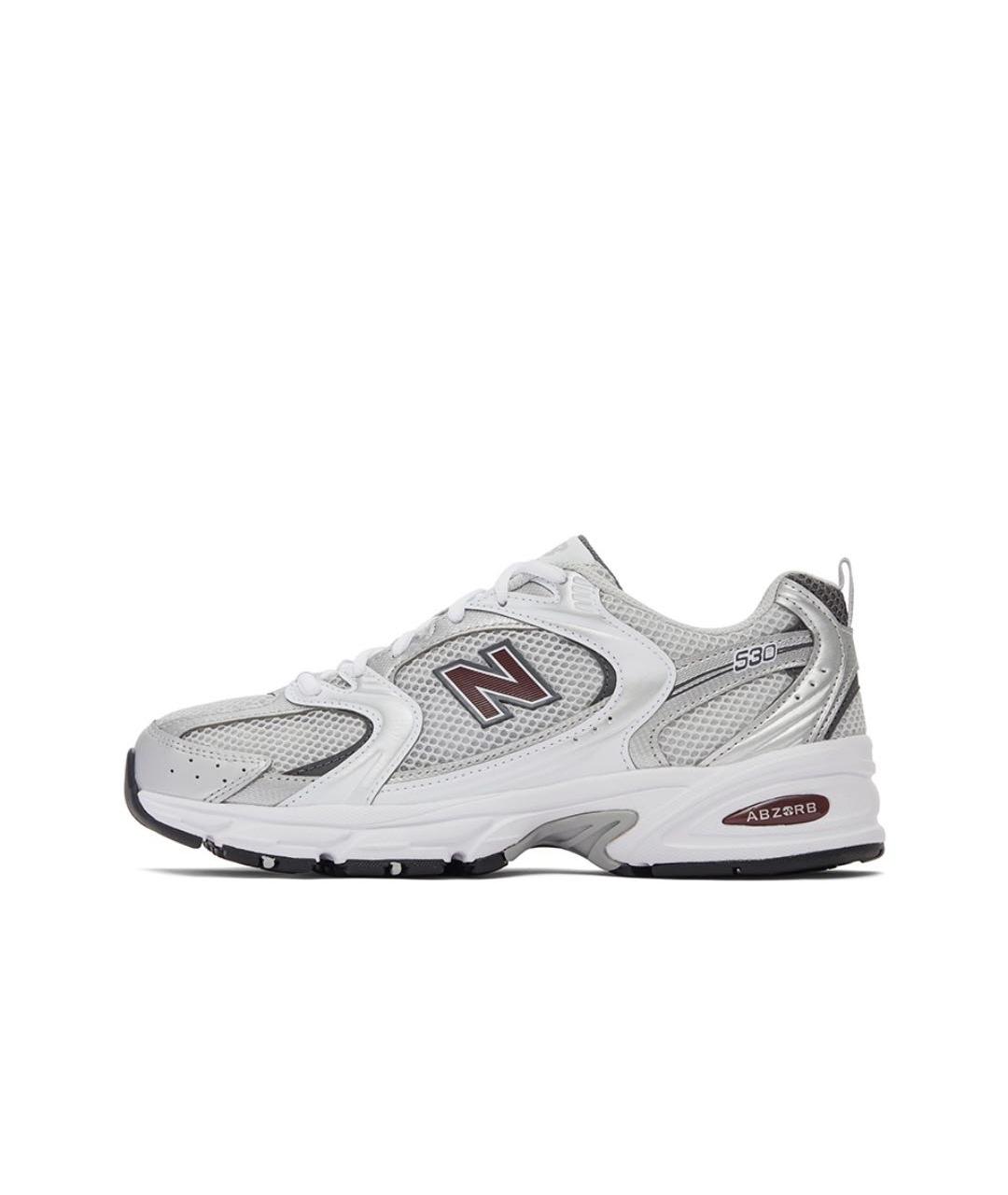 NEW BALANCE Белые текстильные кроссовки, фото 4