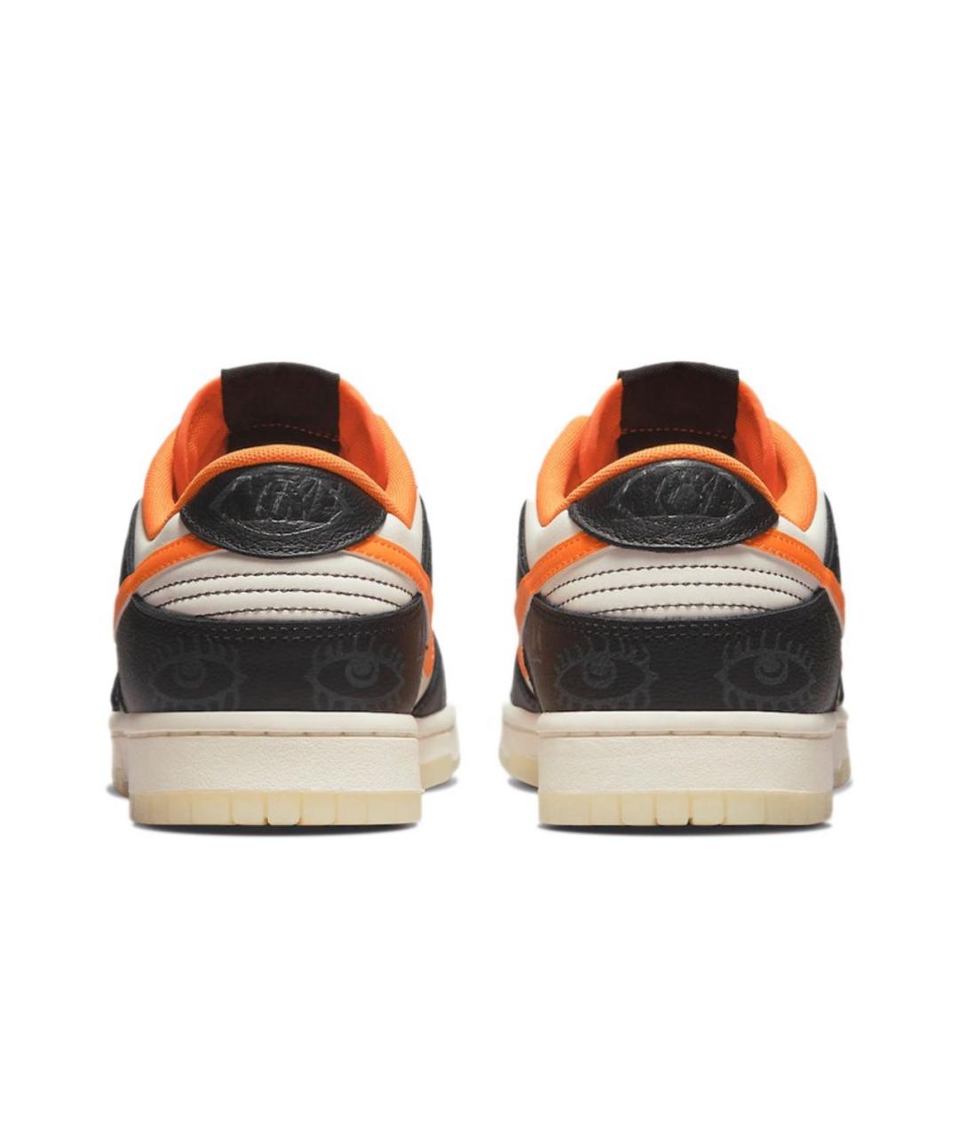 NIKE Черные кожаные низкие кроссовки / кеды, фото 4