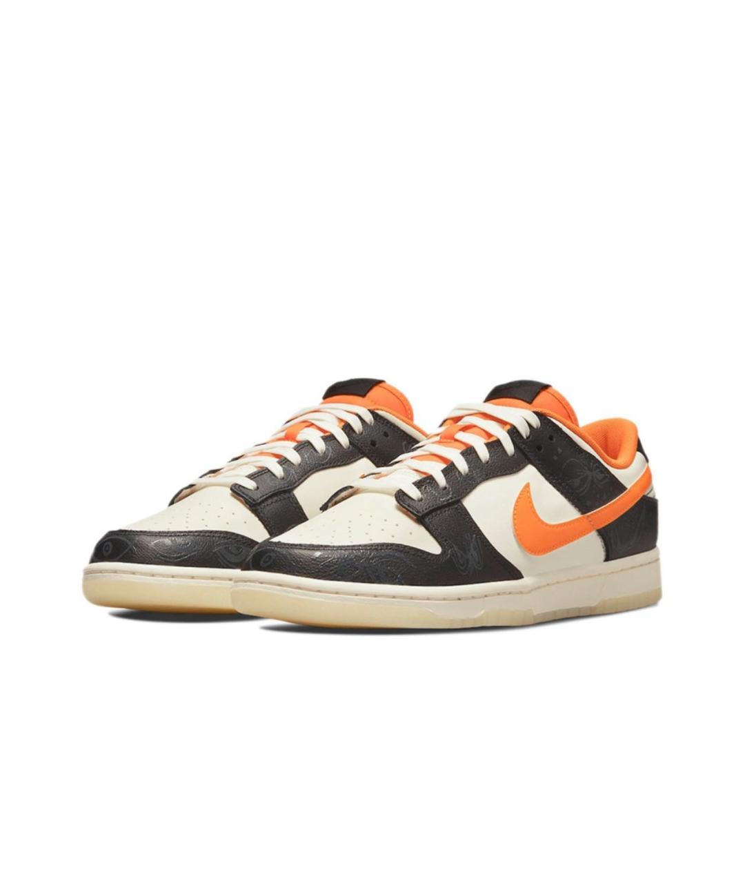 NIKE Черные кожаные низкие кроссовки / кеды, фото 2
