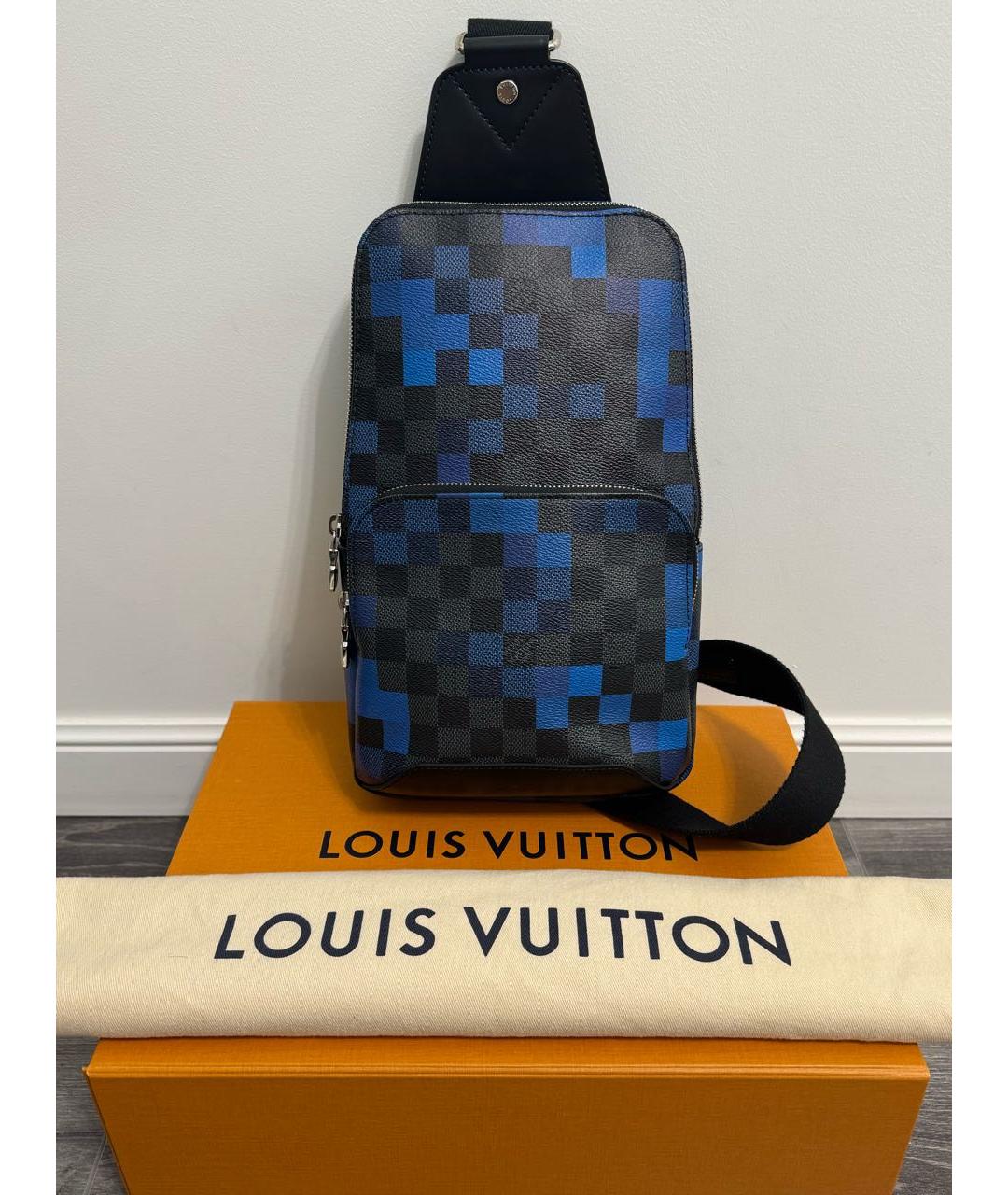 LOUIS VUITTON Синяя сумка на плечо, фото 9