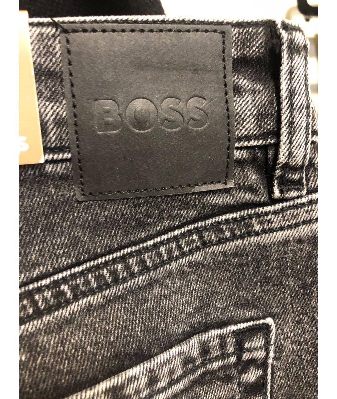 HUGO BOSS Антрацитовые джинсы слим, фото 4