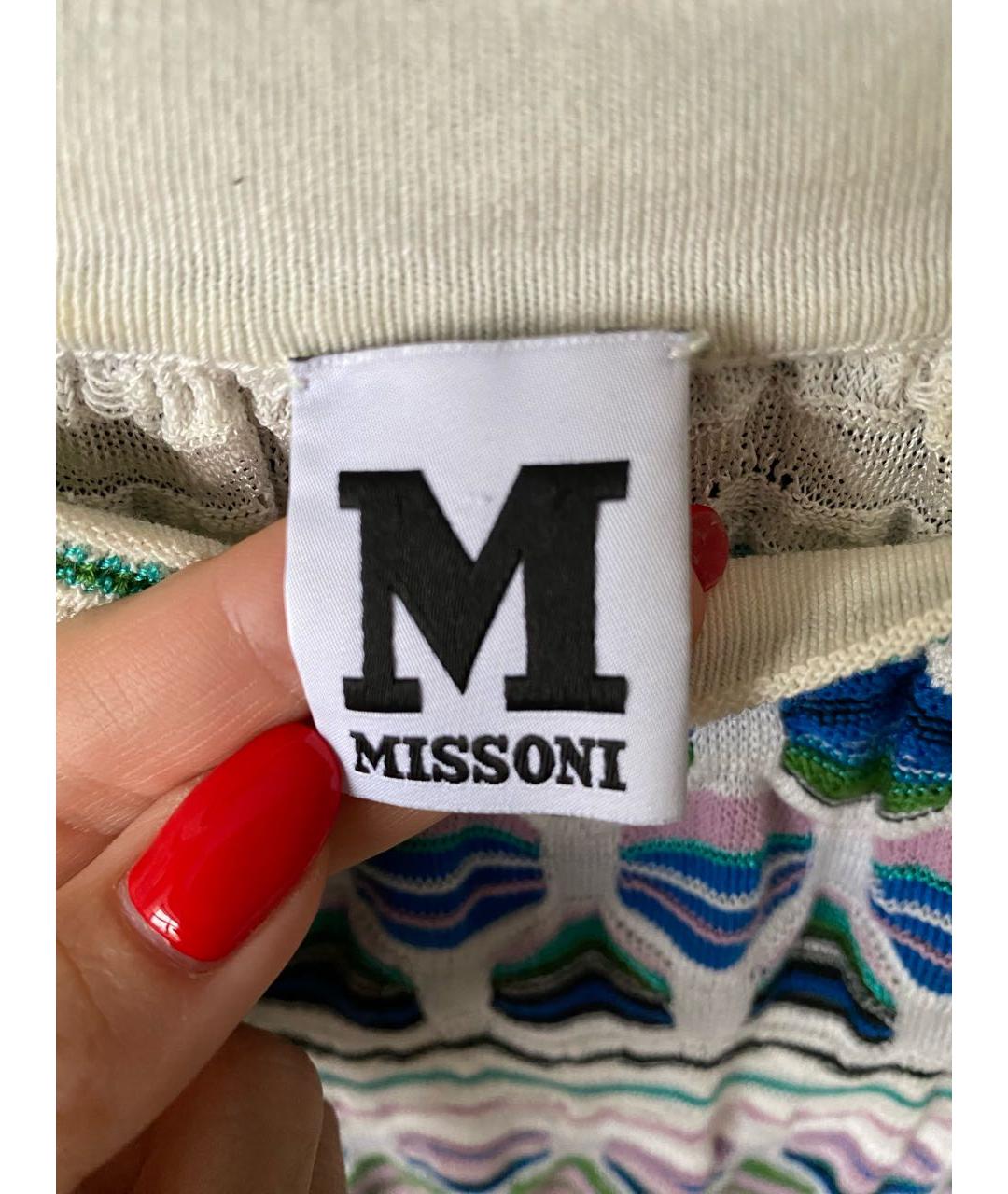 M MISSONI Мульти вискозное коктейльное платье, фото 5