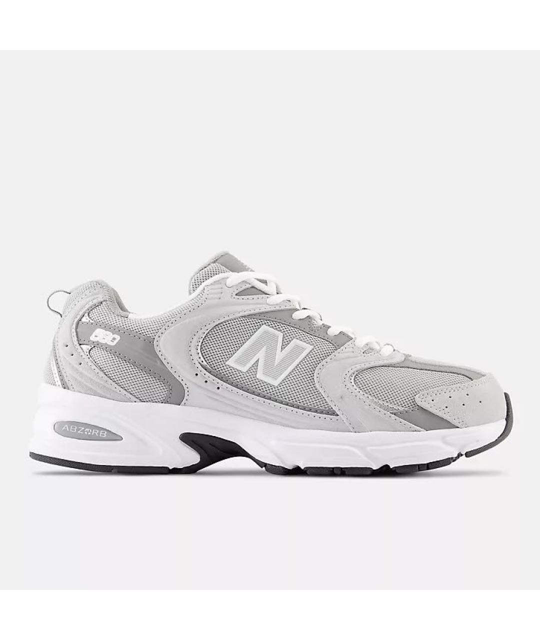 NEW BALANCE Серые текстильные низкие кроссовки / кеды, фото 8