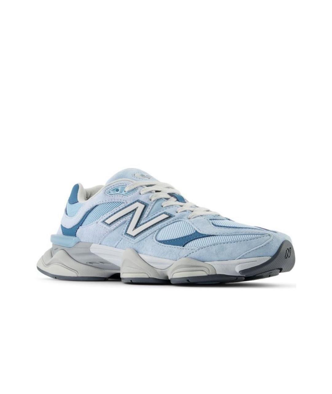 NEW BALANCE Голубые замшевые низкие кроссовки / кеды, фото 2