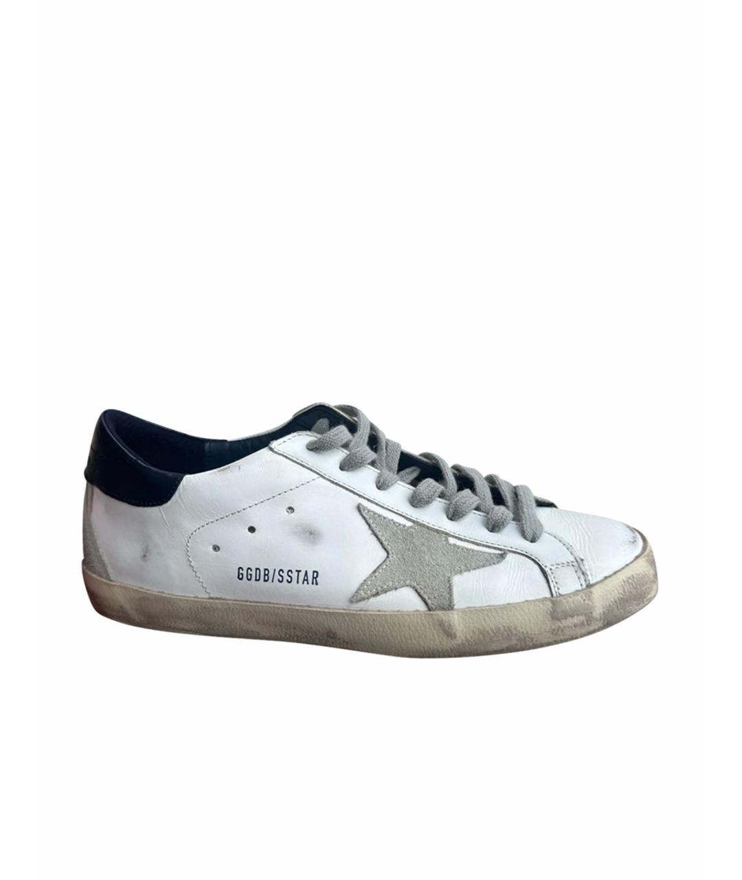 GOLDEN GOOSE DELUXE BRAND Черные кожаные кеды, фото 1