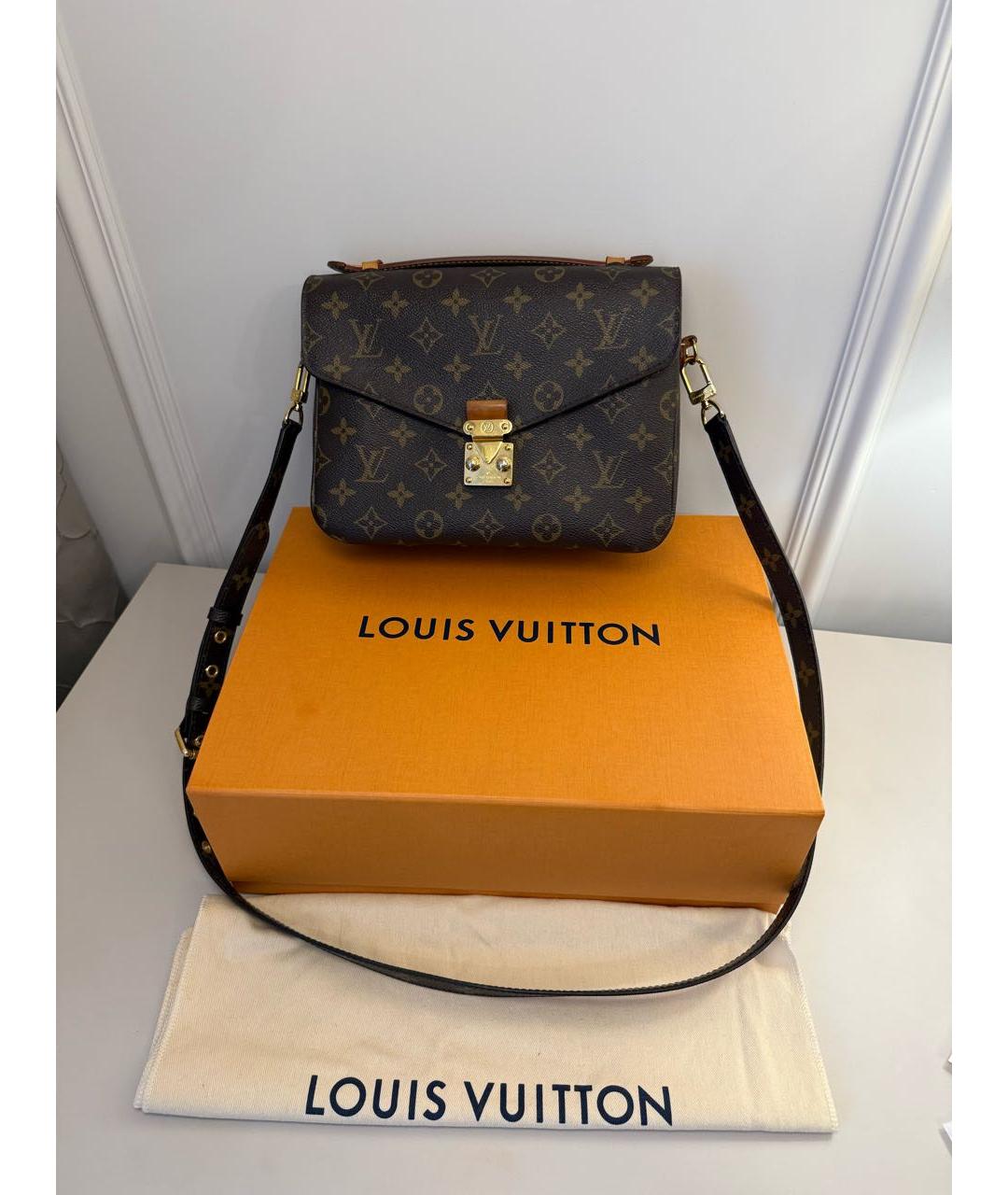 LOUIS VUITTON Коричневая сумка через плечо, фото 5