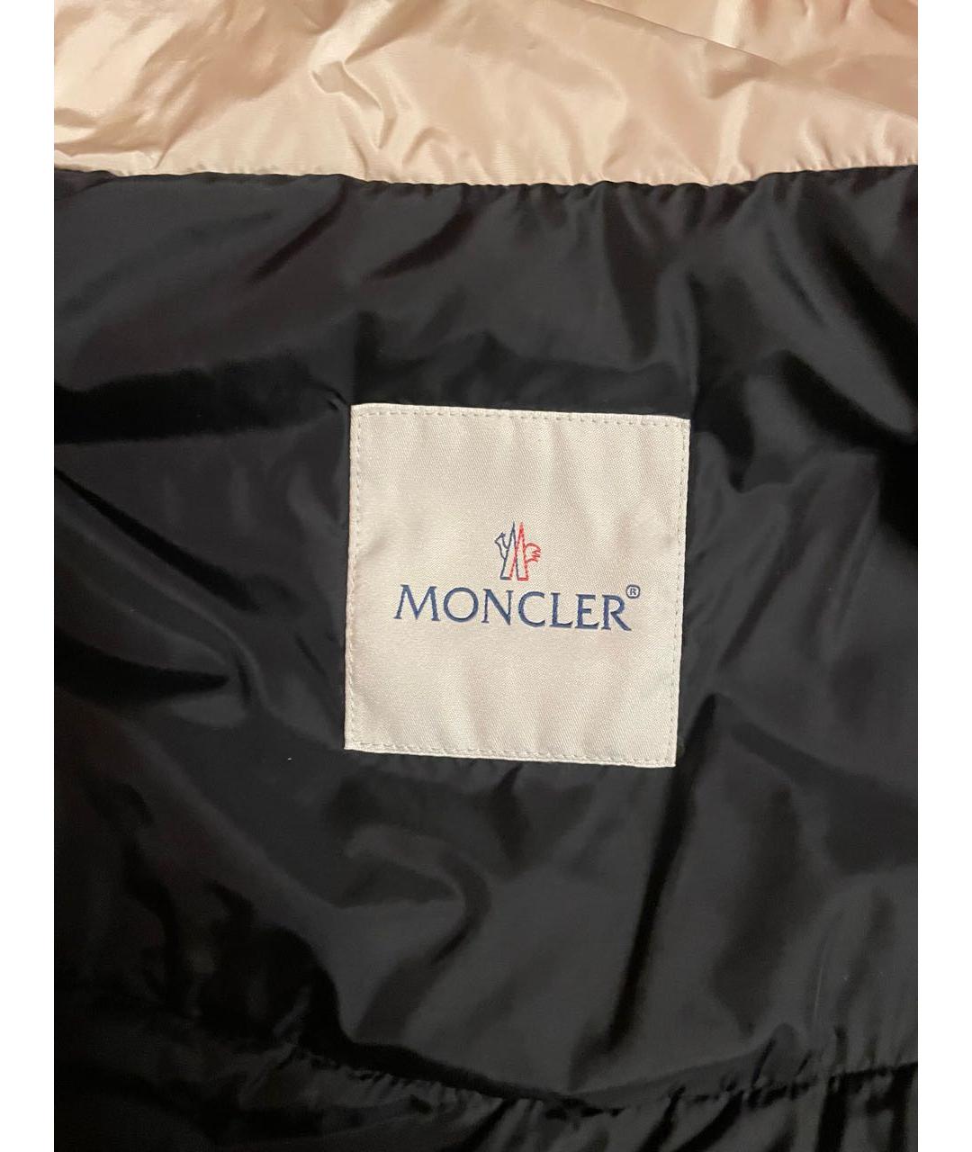 MONCLER Бежевый пуховик, фото 5