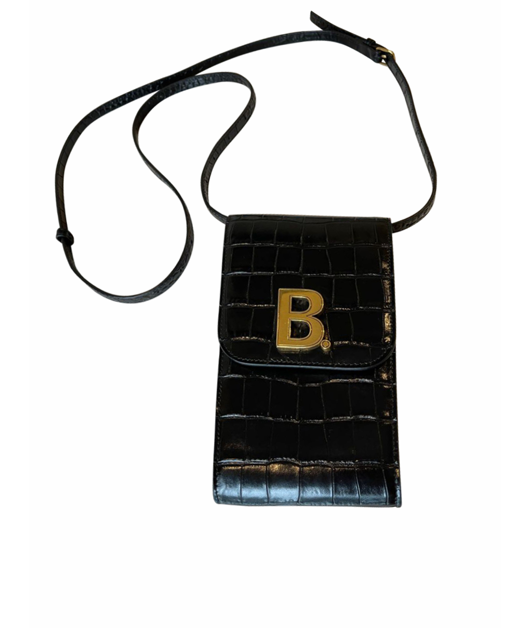 BALENCIAGA Черная барсетка, фото 1