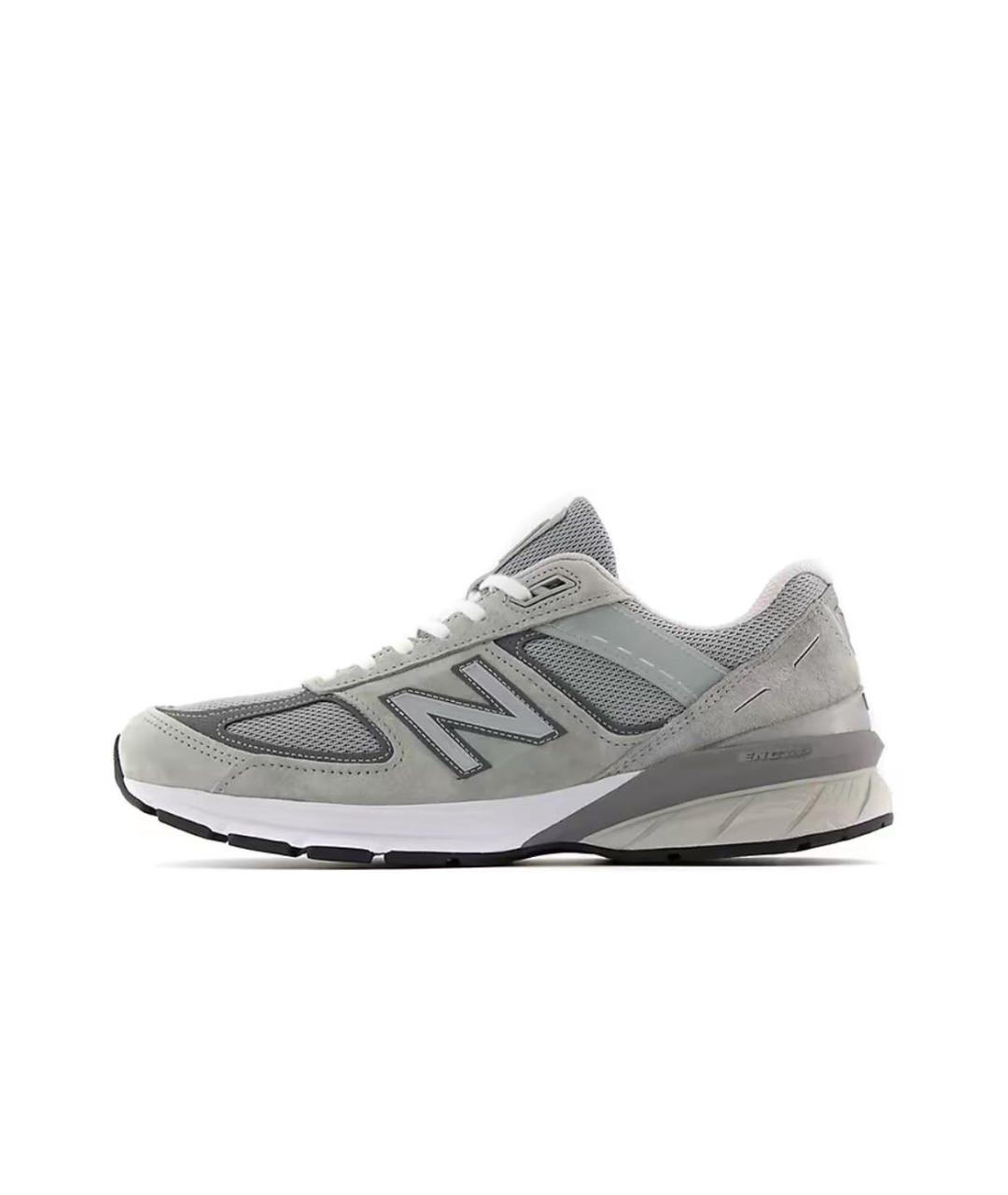 NEW BALANCE Серые кожаные низкие кроссовки / кеды, фото 7