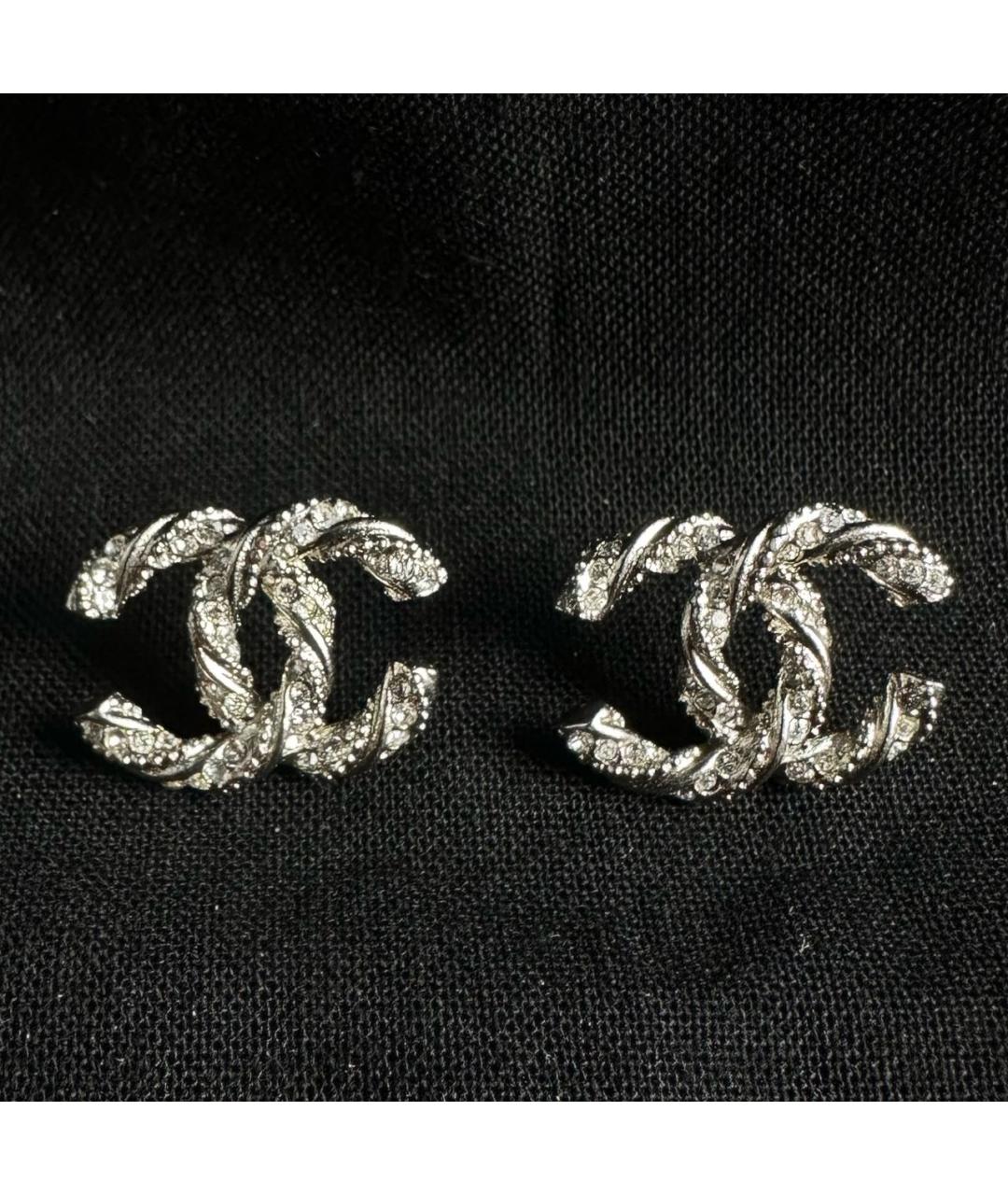 CHANEL Серебряные серьги, фото 8