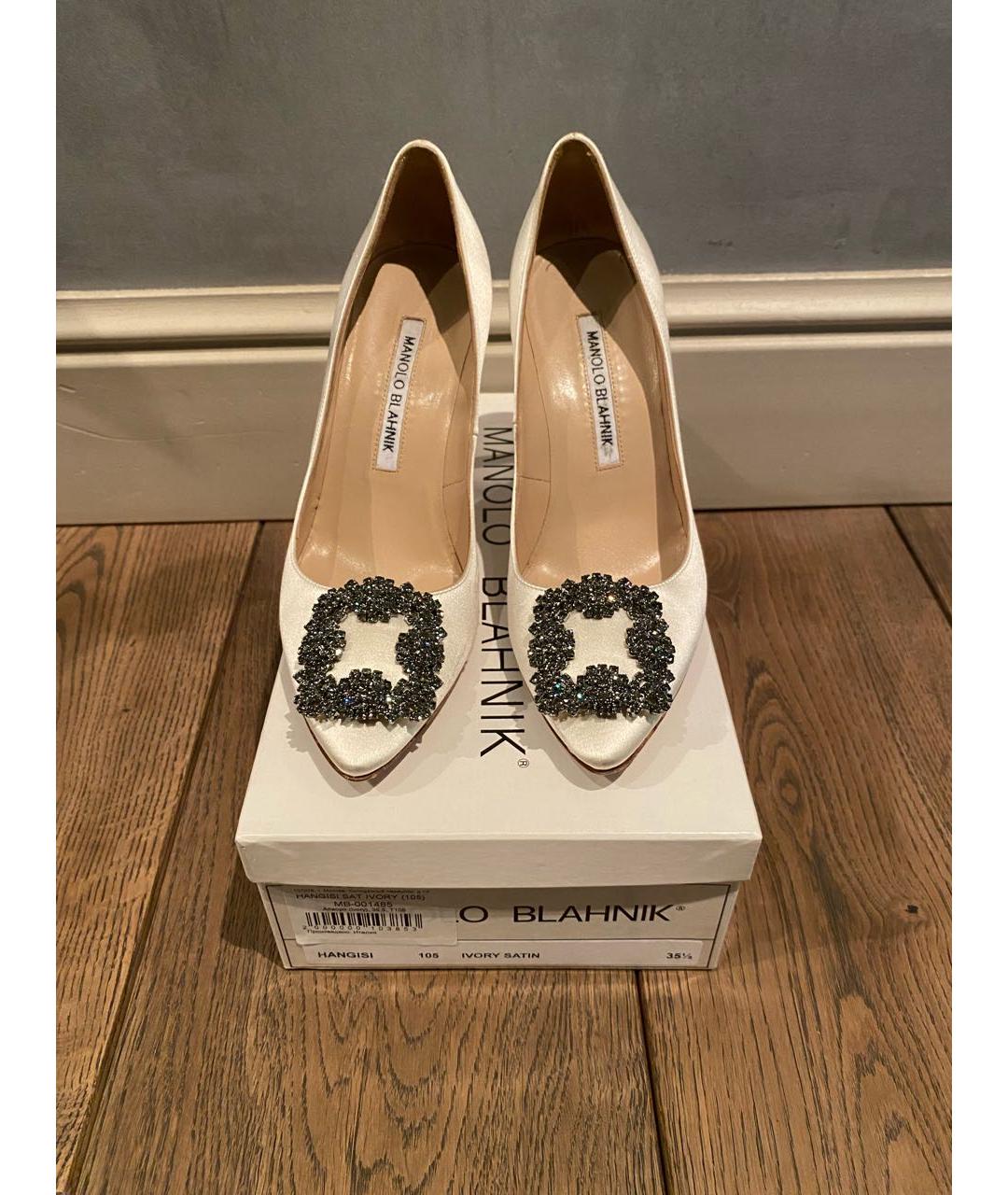 MANOLO BLAHNIK Белые туфли, фото 2