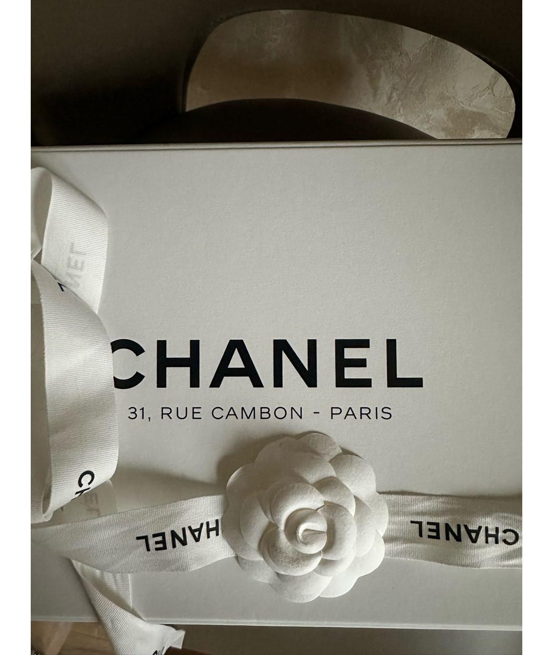 CHANEL Красный шерстяной шарф, фото 6