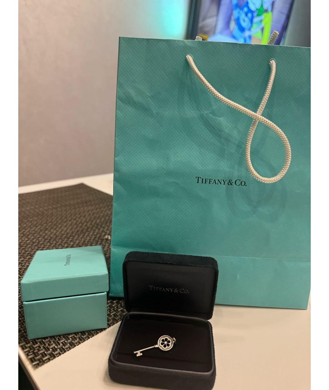 TIFFANY&CO Серебрянный кулон из белого золота, фото 3