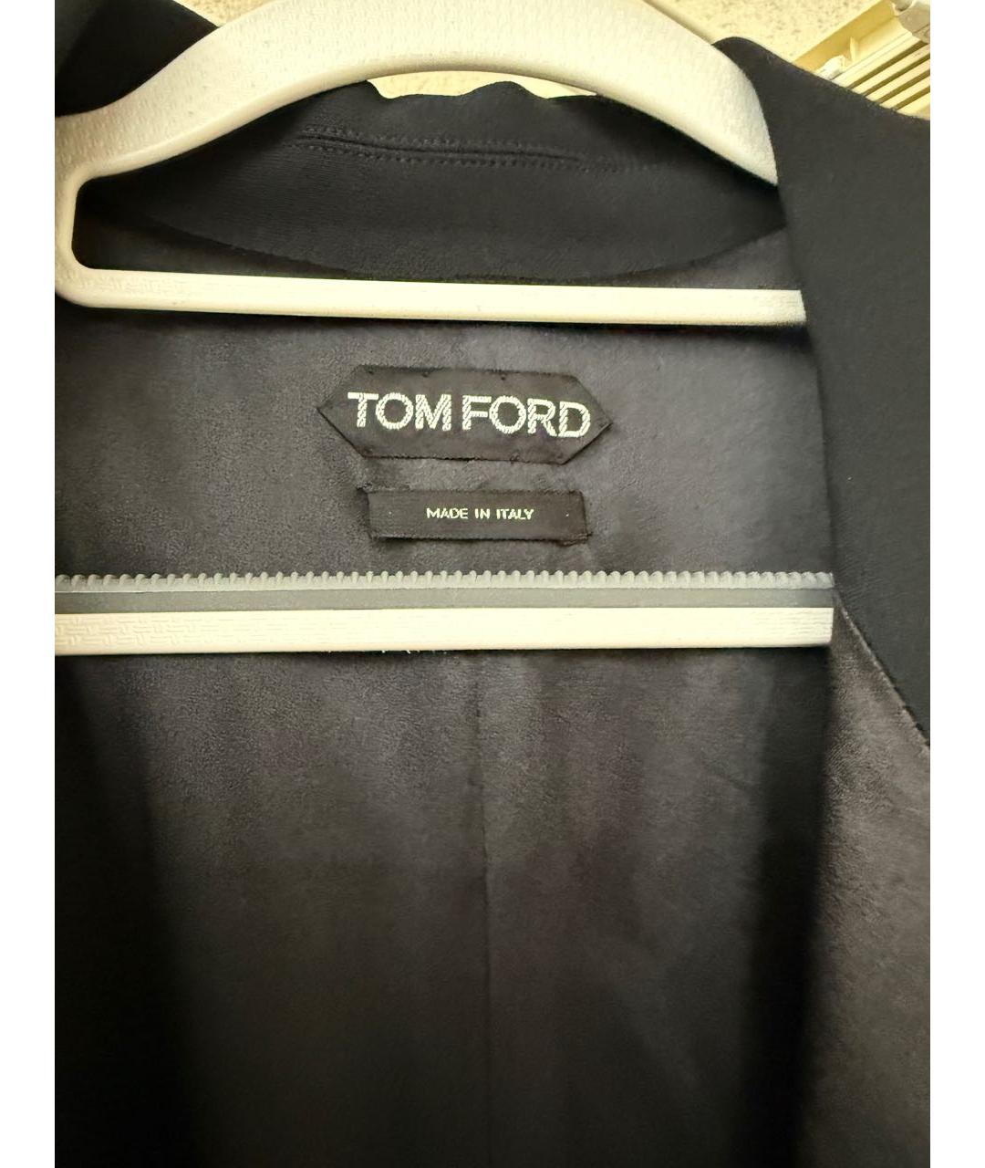 TOM FORD Черный шелковый жакет/пиджак, фото 5