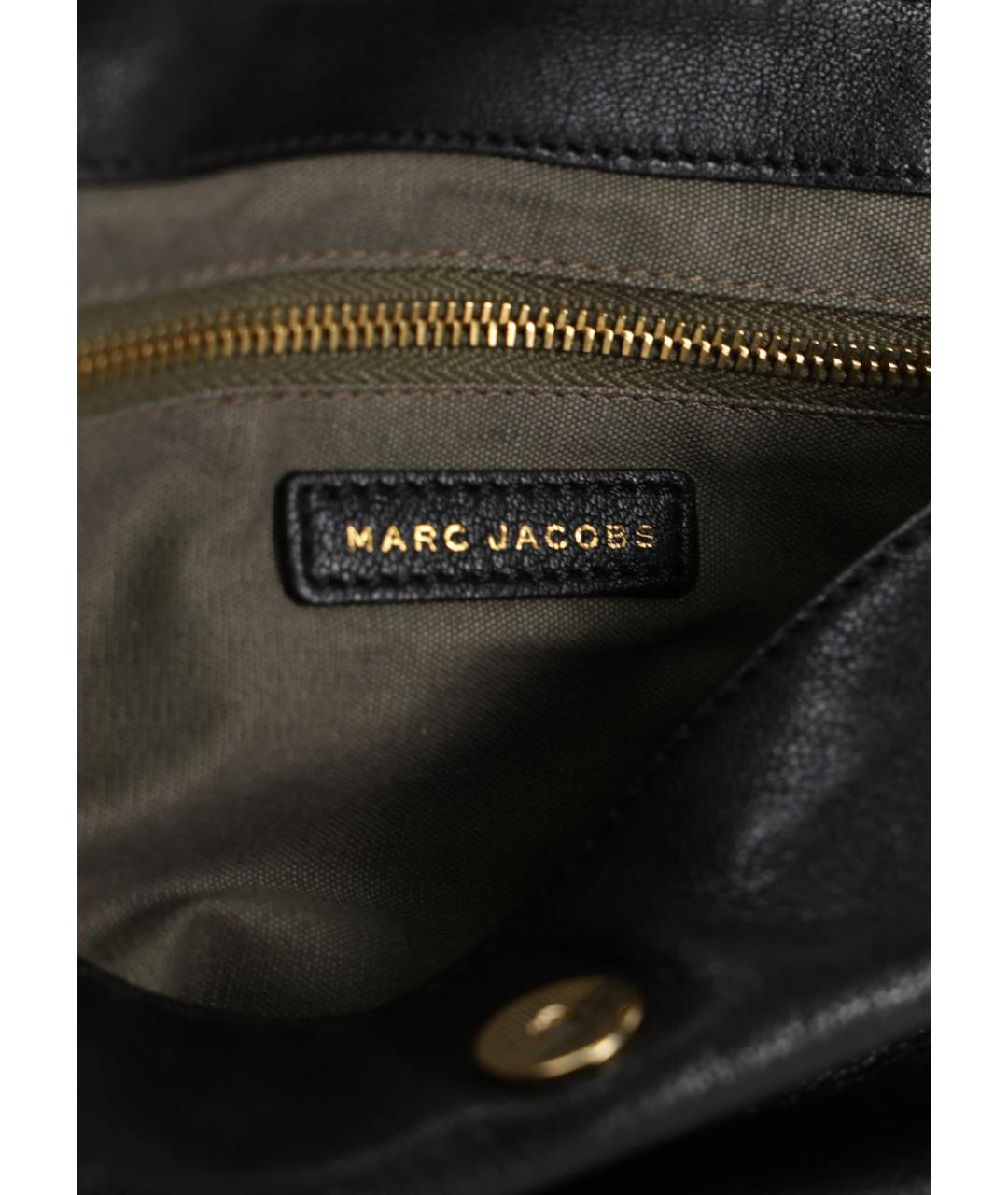 MARC BY MARC JACOBS Черная кожаная сумка через плечо, фото 5