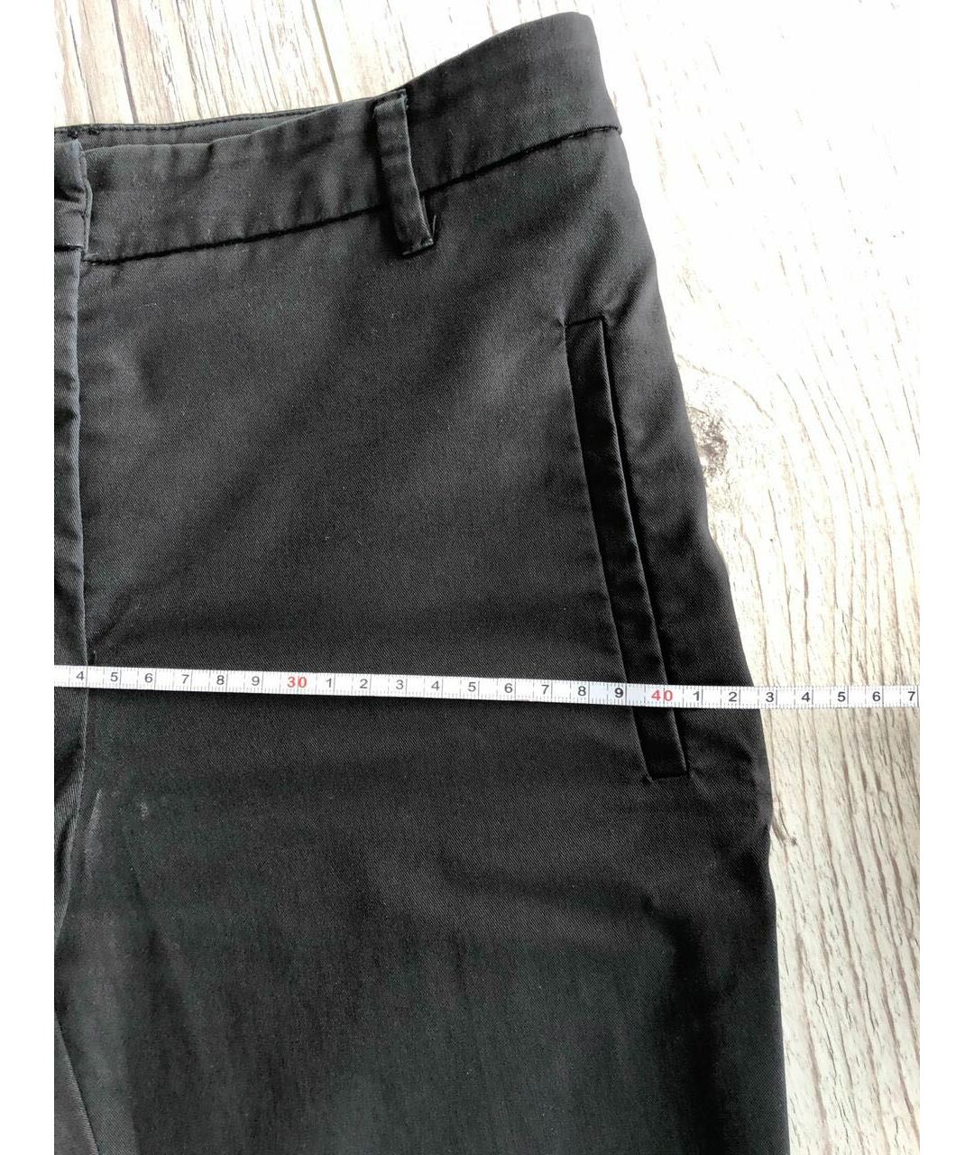 MIU MIU Черные хлопковые брюки узкие, фото 5