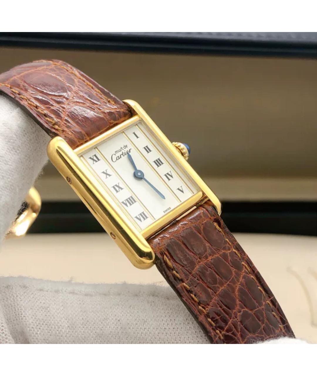 CARTIER Коричневые часы, фото 4