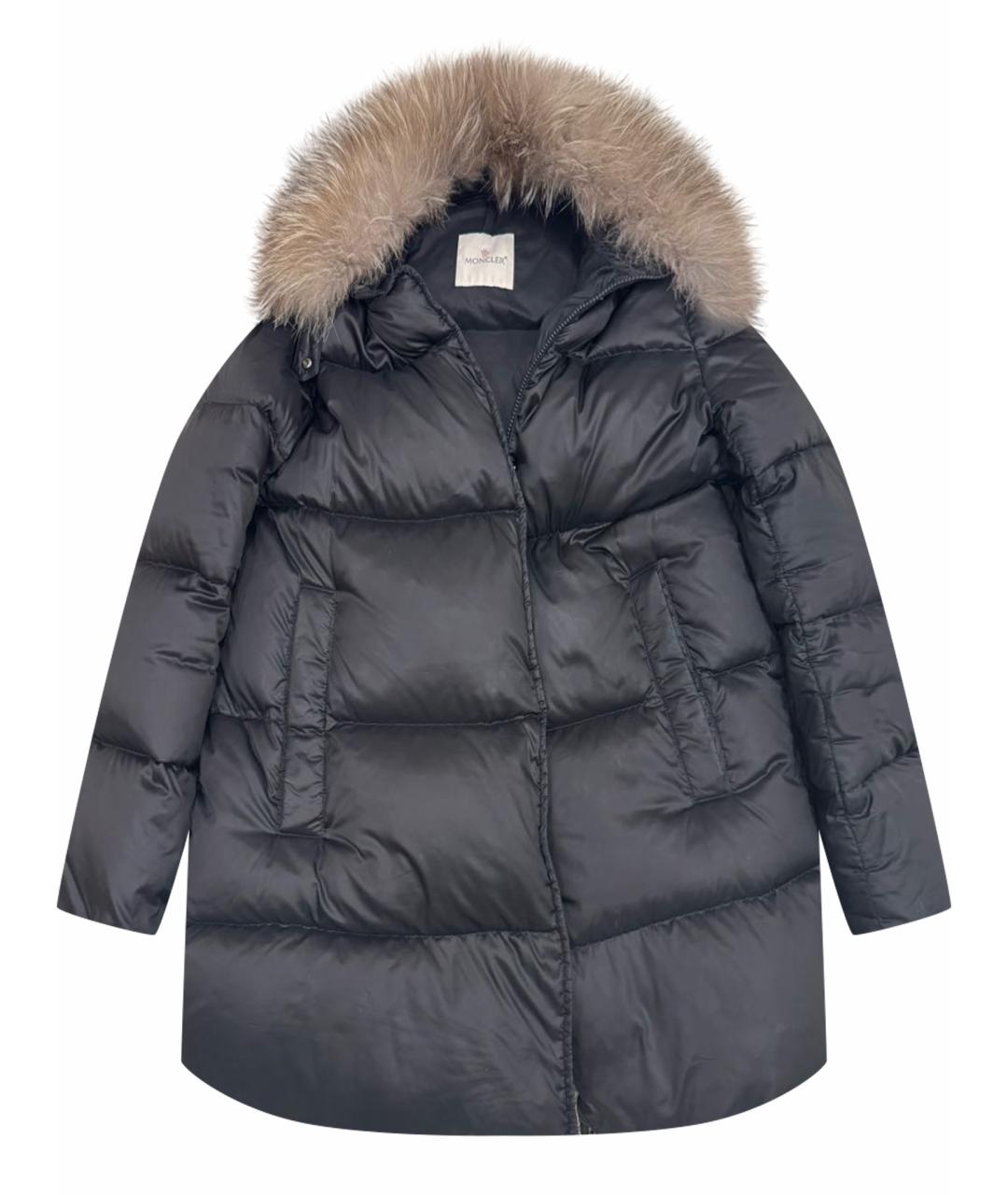 MONCLER Серый пуховик, фото 1