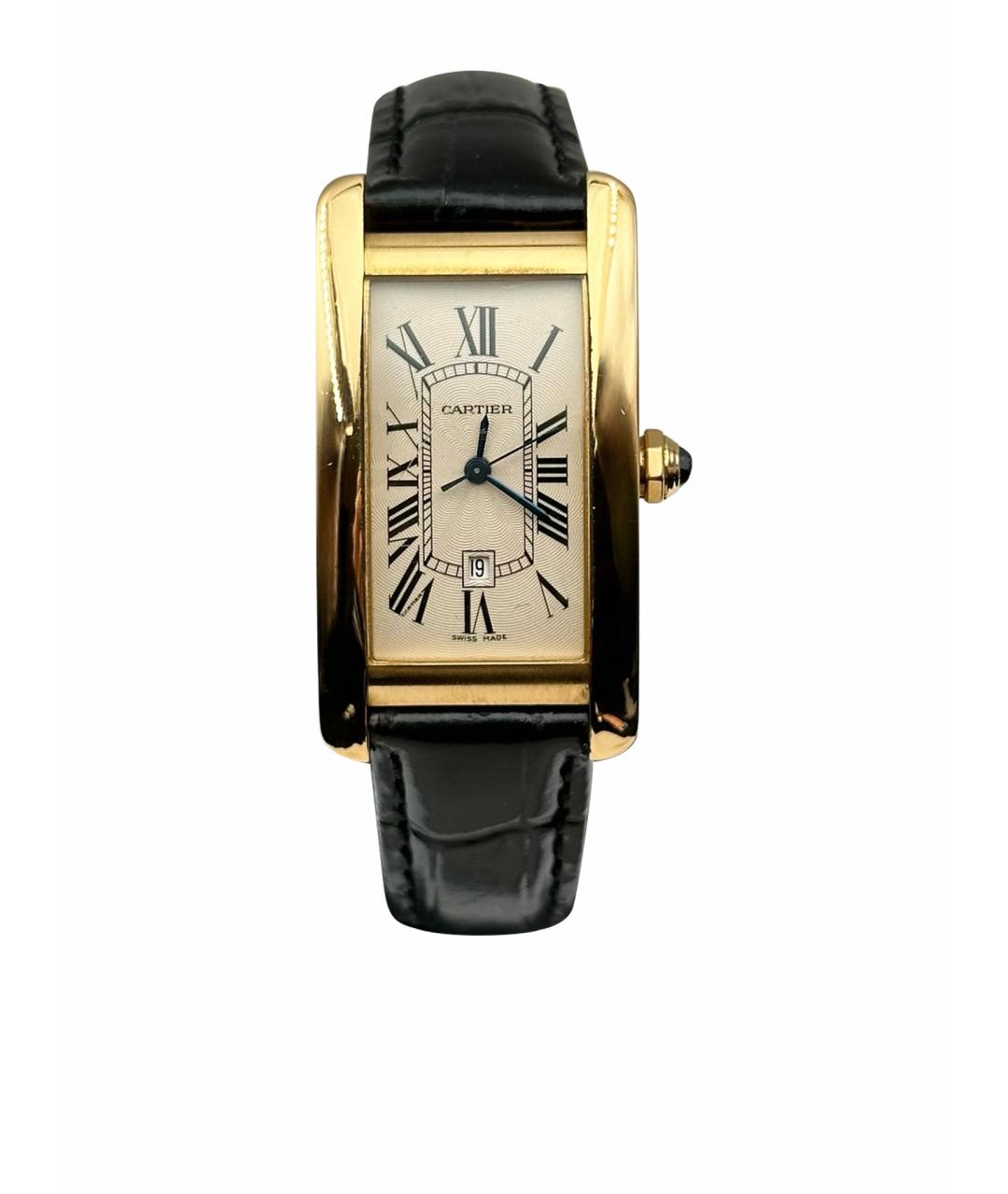 CARTIER Белые часы из желтого золота, фото 1